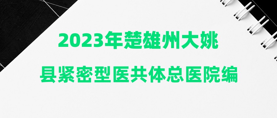 2023年楚雄州大姚县紧密型医共体总医院编外聘用人员招聘公告