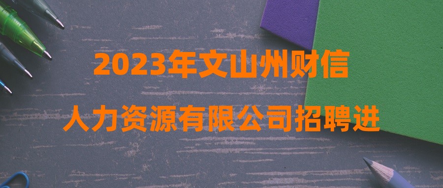 2023年文山州財(cái)信人力資源有限公司招聘進(jìn)入體檢人員名單公示