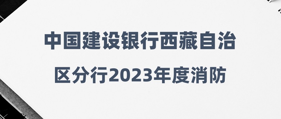 中國建設(shè)銀行西藏自治區(qū)分行2023年度消防安全管理崗社會招聘公告