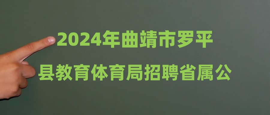 2024年曲靖市羅平縣教育體育局招聘省屬公費(fèi)師范畢業(yè)生體檢考察結(jié)果及擬錄公告