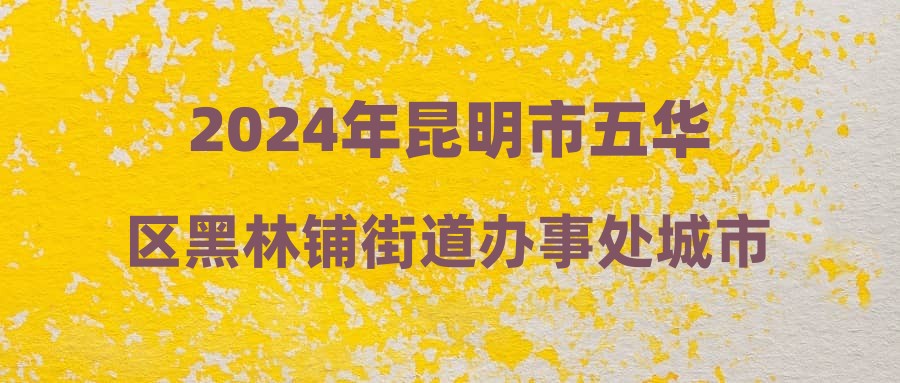 2024年昆明市五華區(qū)黑林鋪街道辦事處城市管理執(zhí)法中隊(duì)招聘筆試及體能測試成績名單公告