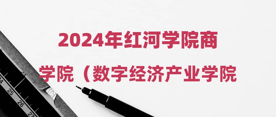 2024年红河学院商学院（数字经济产业学院）招聘编制外合同制人员公告