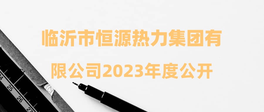 临沂市恒源热力集团有限公司2023年度公开招聘工作人员面试公告